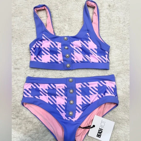 Beach Riot Houndstooth Bikini - Picture 2 of 3